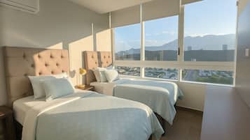 2 bedrooms, desk, iron/ironing board, WiFi (free)