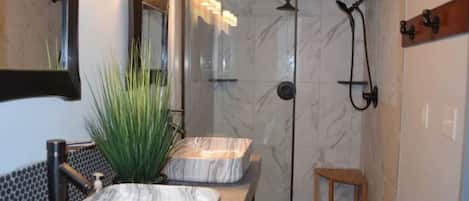Shower, towels