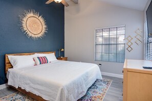 2 bedrooms, iron/ironing board, WiFi, bed sheets