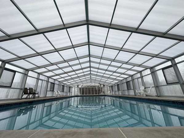 Indoor pool, a heated pool