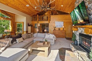 電視、壁爐、電子遊戲、DVD 播放機