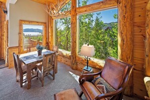 Dining - Log Styling with Spectacular Lake Views! HOT TUB! Wall to Wall Game Room! (Big Bear Lake)