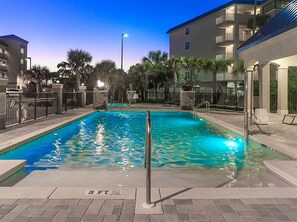 A heated pool