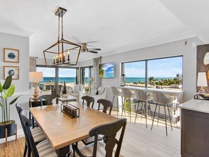 Dining - DIRECT OCEANFRONT Living – Top-Floor, End Unit with Incredible Ocean Views (Vero Beach)