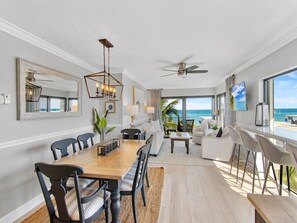 Dining - DIRECT OCEANFRONT Living – Top-Floor, End Unit with Incredible Ocean Views (Vero Beach)