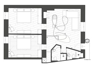 Floor plan - GINGER HOUSE PROJECT, Limited Edition Art Apartment (Milano)