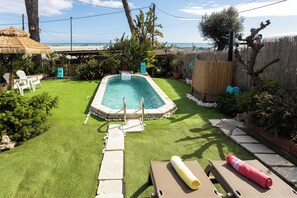 Outdoor pool - House with sea views, garden and pool (Premiá de Dalt)