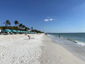 Beach nearby, sun loungers, beach towels - Resort style living in corner unit building A!  Closest to pool and grill! (Bonita Springs)