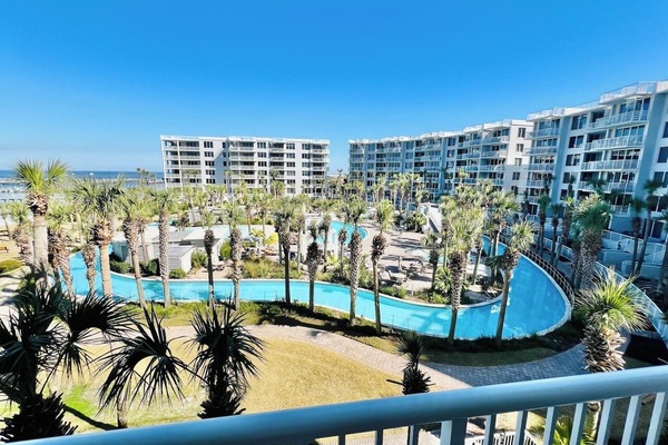 Balcony view of the Lazy River