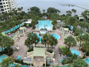 A heated pool