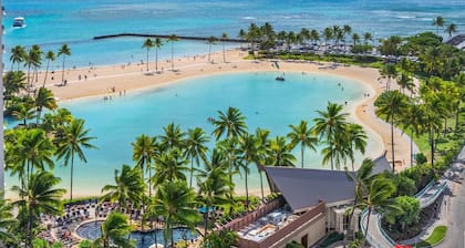 Ilikai 1434 2 Bed Room Ocean/Lagoon Views Extended Lanai - Qn Bed + 2 Full