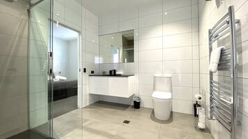 Apartment | Bathroom | Shower, hair dryer, soap, shampoo