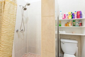 Serviettes fournies, savon, papier toilette