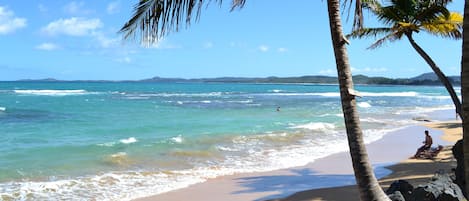 Sun-loungers, beach towels