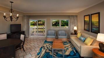 Televisión, chimenea, videojuegos y biblioteca musical