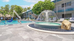 A heated pool