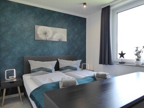 2 Schlafzimmer, Zimmersafe, Reisekinderbett, kostenloses WLAN