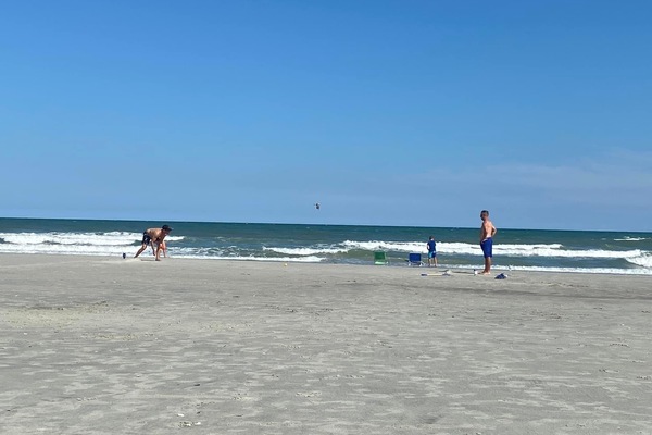 Beach nearby, sun loungers