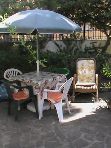 Ground floor with beachfront garden