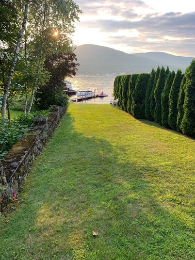 Lake George Perfect Winter and Summer Lakefront Location