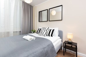 公寓, 1 间卧室, 厨房 | 1 多间卧室、床单