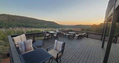 Unwind and Uncork with Panoramic Views and Modern Rustic Charm