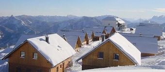 Ferienhaus mit Bergpanorama