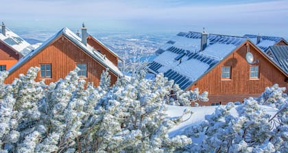 Ferienhaus mit Bergpanorama