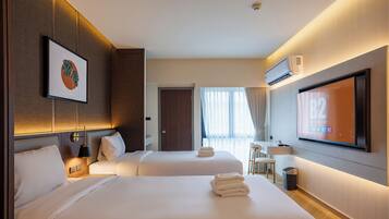 Habitación superior | Cortinas opacas, wifi gratis, ropa de cama