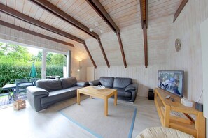 Fernseher, Kamin