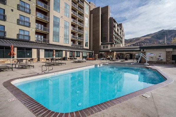 A heated pool