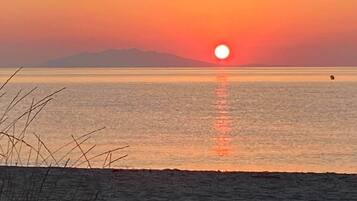 Accommodatie ligt op het strand