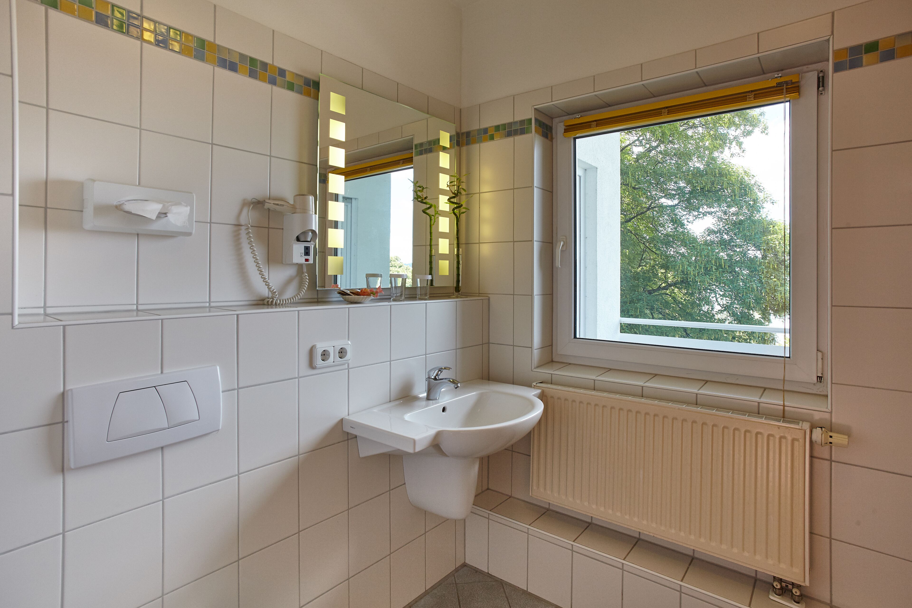 free toiletries, hair dryer, towels, soap