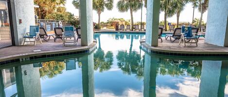 Indoor pool, a heated pool