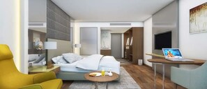 Desk, laptop workspace, soundproofing, iron/ironing board - Radisson Hotel Bareilly Airport (Bareilly)