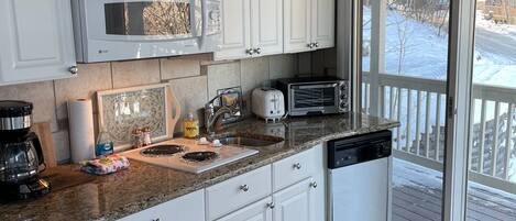 Condo, 2 Bedrooms | Private kitchen | Fridge, microwave, coffee/tea maker, toaster