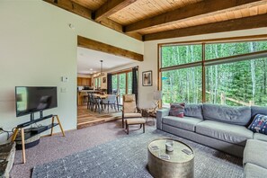 Cabana, 3 quartos | Área de estar | TV