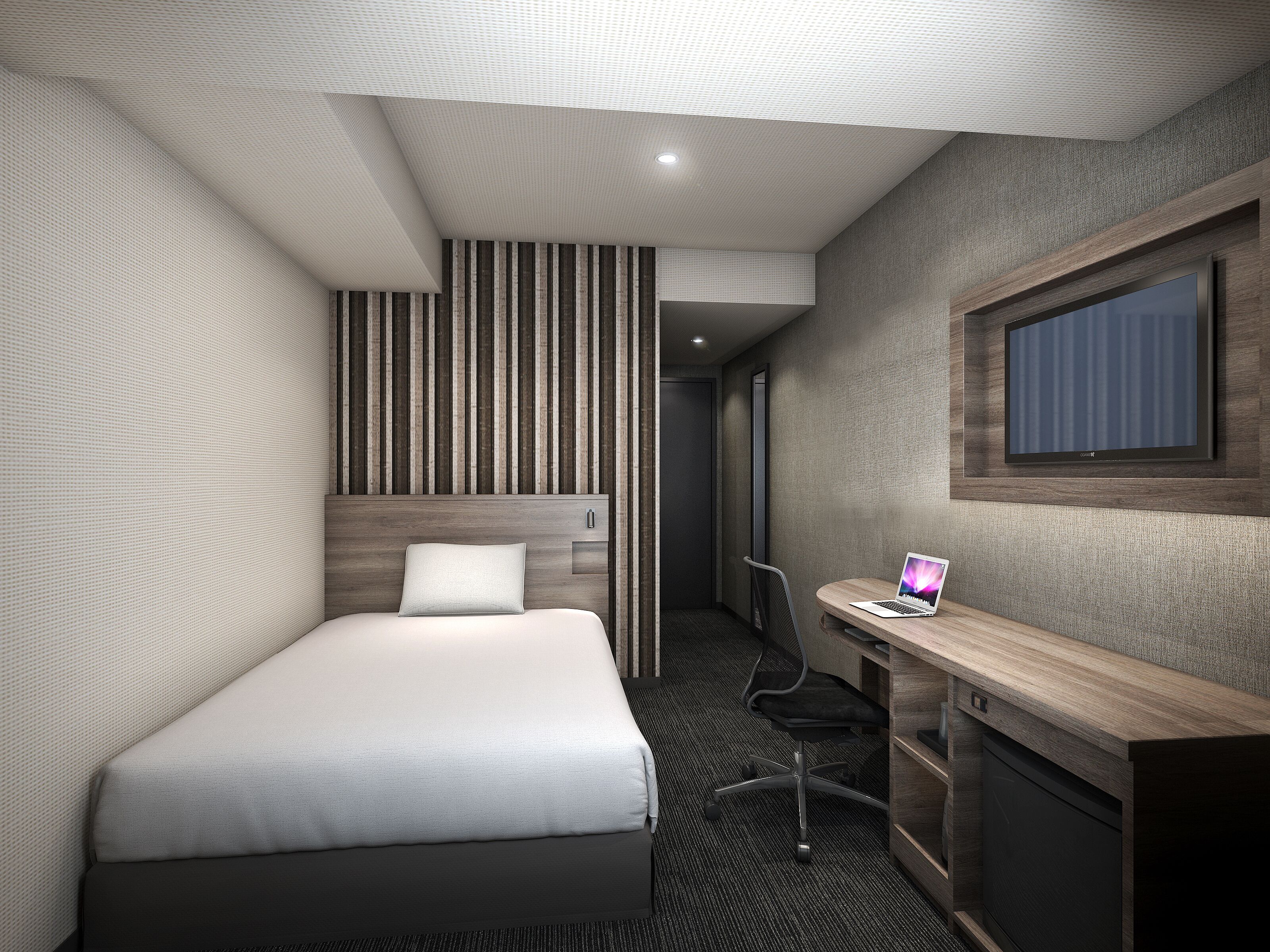 basic double room | 1 bedroom, desk, laptop workspace, blackout curtains