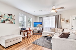 Smart TV, DVD player, stereo, computer monitors