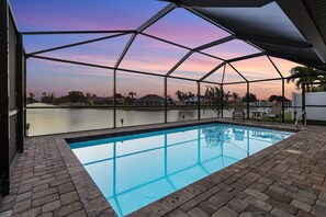 A heated pool