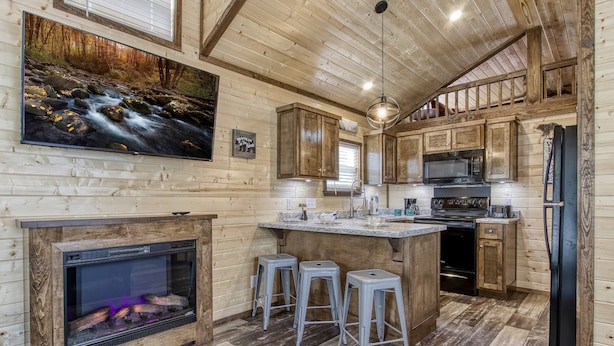 Unclassified image, 1 of 21, button - Toasted Marshmallow is a Tiny Home in Wears Valley! (Sevierville)