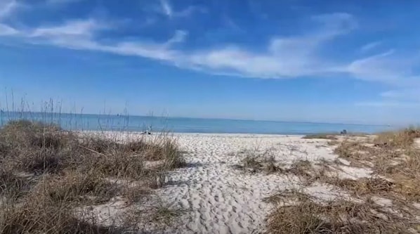 Beach nearby, sun-loungers