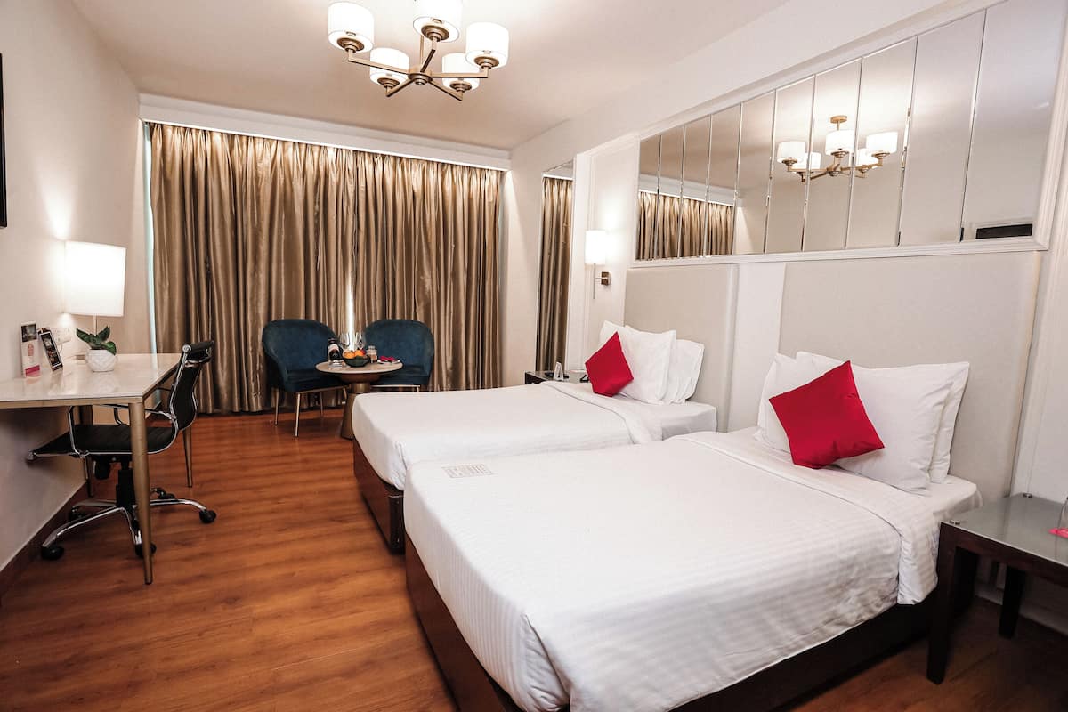 Memory foam beds, minibar, in-room safe, individually decorated