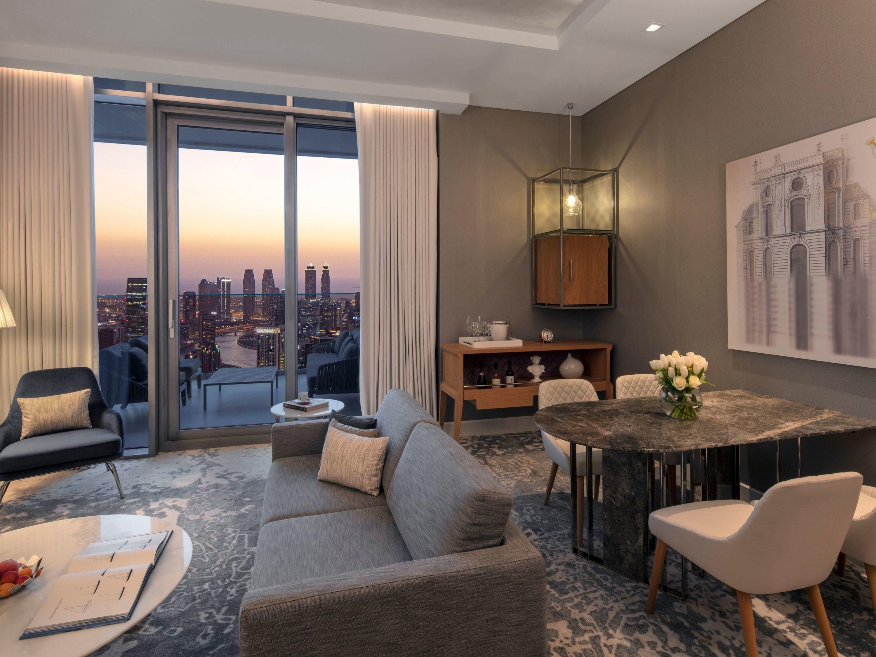 Family Suite, 1 King Bed, Balcony (Sky) | Minibar, in-room safe, desk, laptop workspace