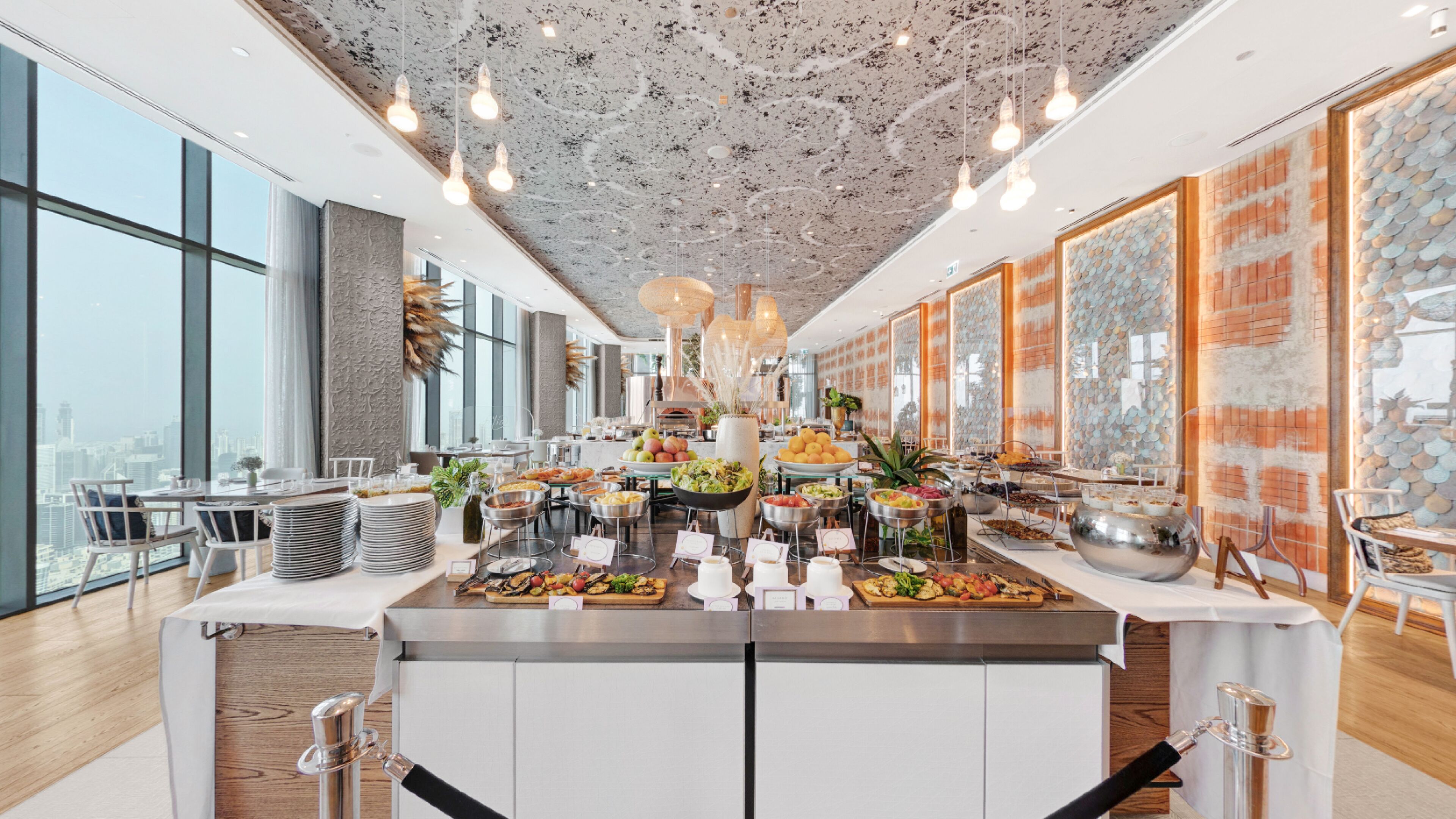 daily continental breakfast (aed 120 per person)