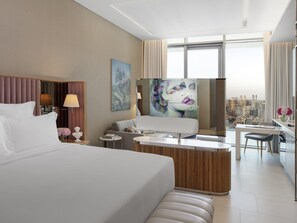 Studio, 1 King Bed, Balcony (Urban Living) | Minibar, in-room safe, desk, laptop workspace - SLS Dubai Hotel & Residences (Dubai)