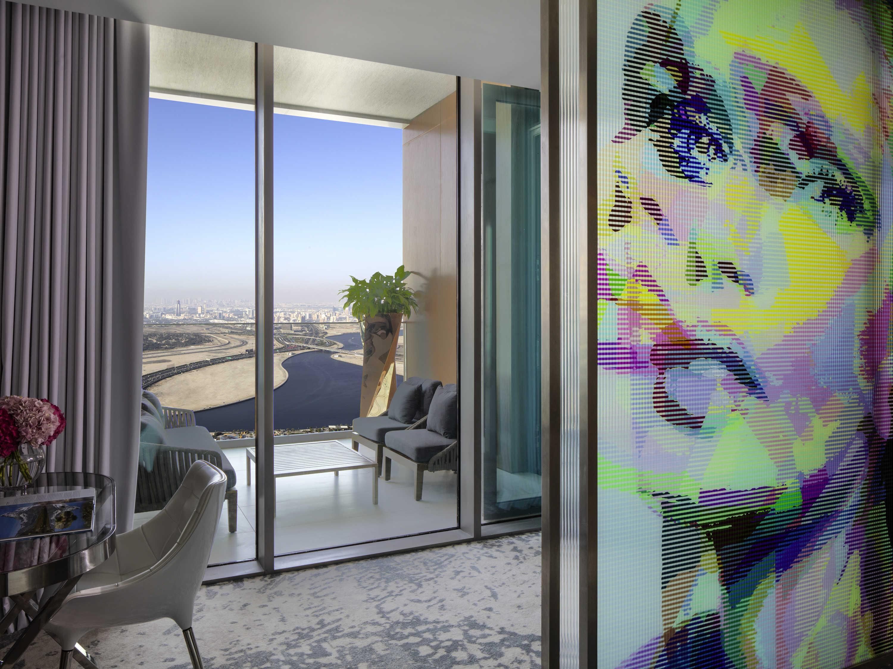 premium suite, 1 king bed, balcony (vanilla sky) | 1 bedroom, minibar, in-room safe, desk