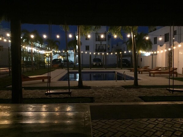 Alberca al aire libre 