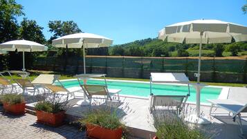 Außenpool, Liegestühle