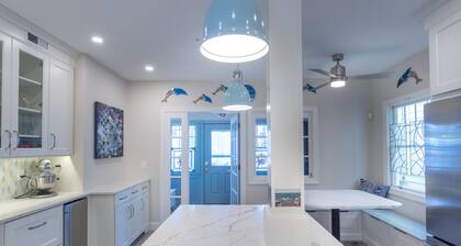 1 Block from Beach with Ocean Views from Two Levels of Wraparound Porches